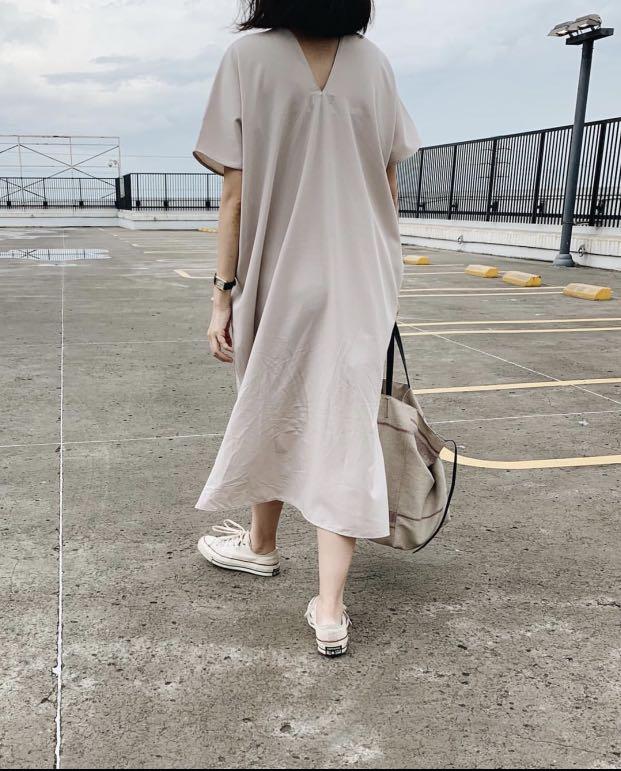 Shopatvelvet Nude Elevation Dress Fesyen Wanita Pakaian Wanita Gaun