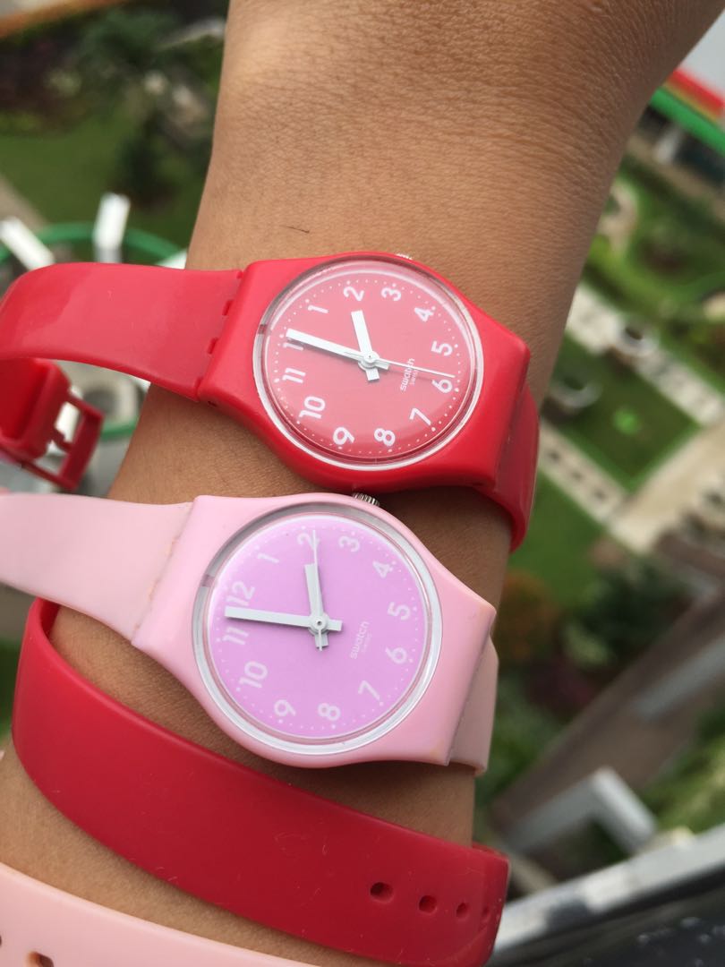 Swatch Lilit Fesyen Wanita Jam Tangan Di Carousell