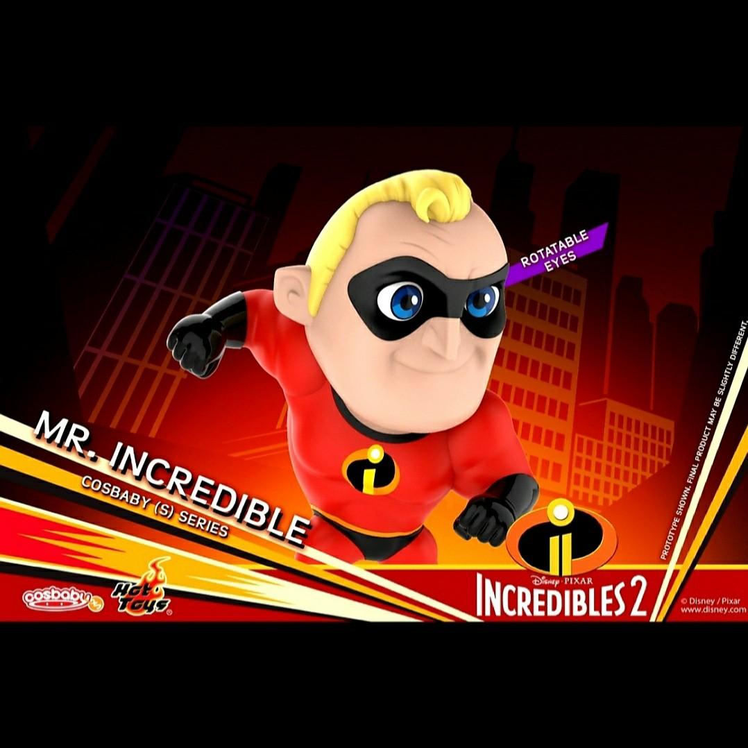 MISB Hot Toys Cosbaby Mr Incredible Rotatable Eyes Elastigirl Bendable Right Arm