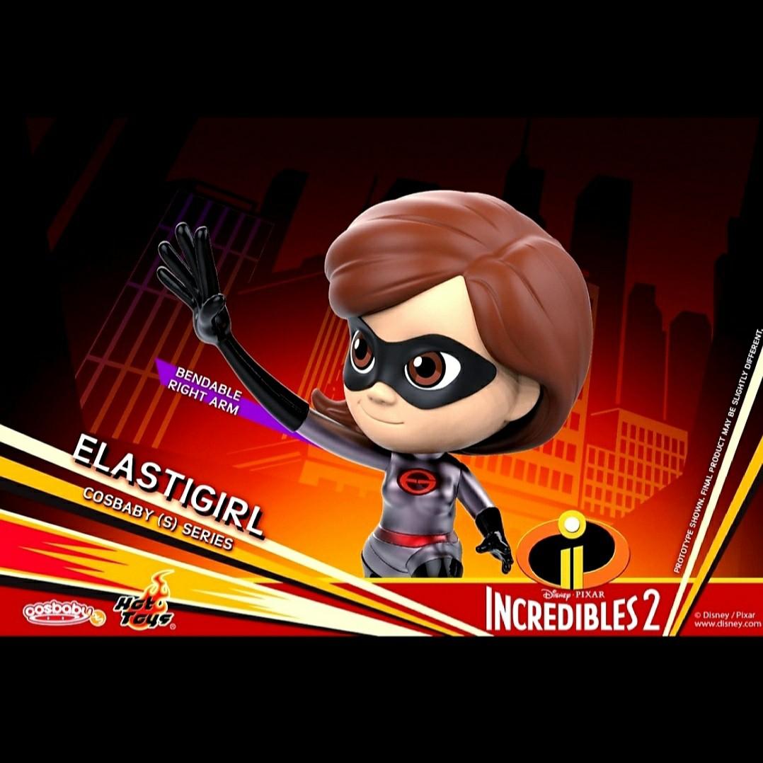 MISB Hot Toys Cosbaby Mr Incredible Rotatable Eyes Elastigirl Bendable Right Arm