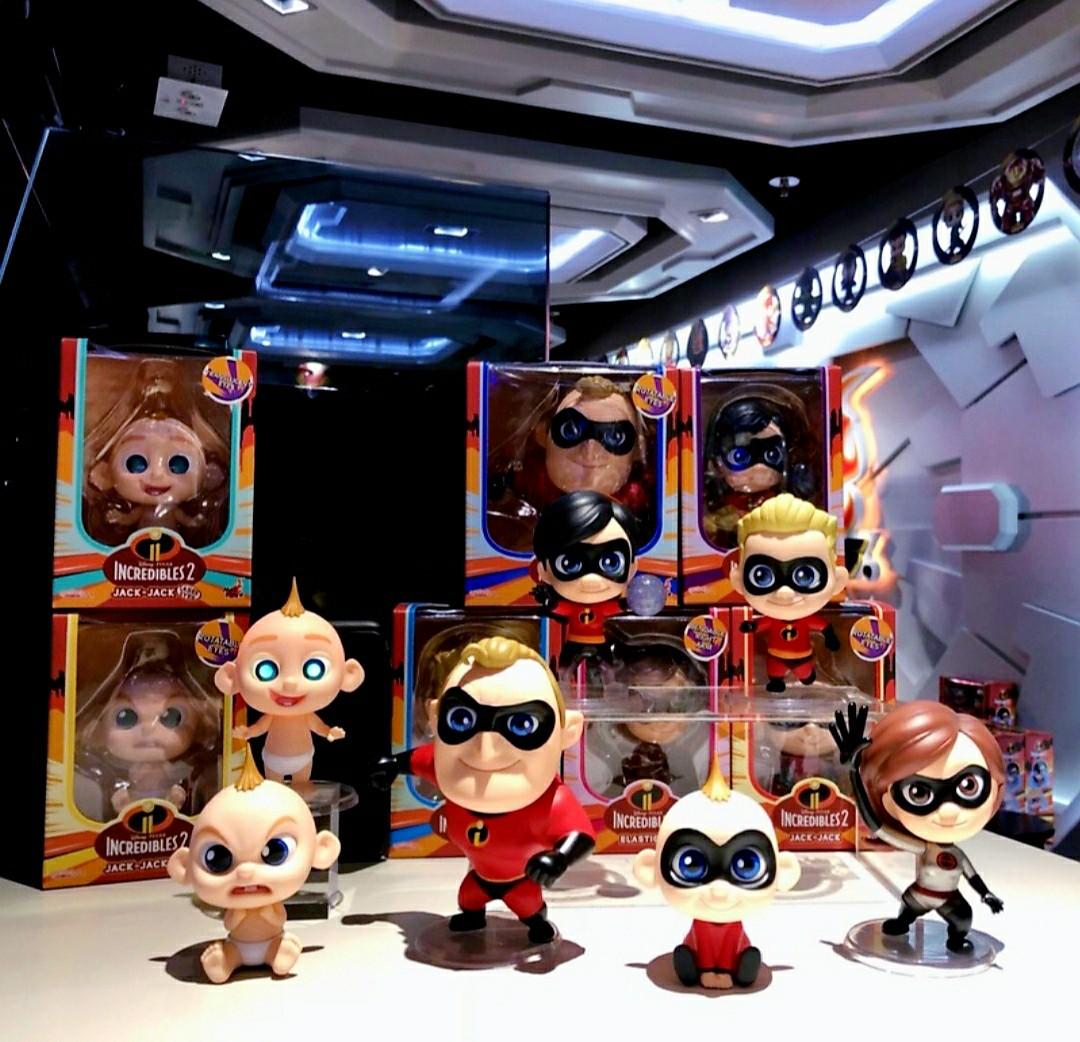 Misb Hot Toys Cosbaby Mr Incredible Rotatable Eyes Elastigirl Bendable Right Arm