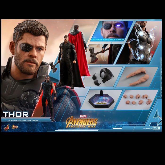 全新Hottoys Hot Toys復仇者聯盟3無限之戰Avengers Infinity War 雷神 Thor 1 6 人偶 興趣及遊戲 玩具 遊戲類 Carousell