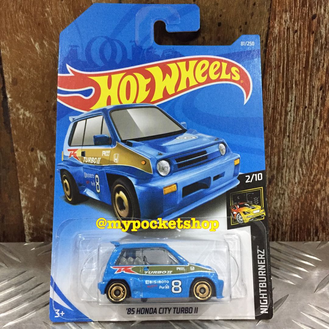 Hot Wheels Honda City Turbo Ii Blue Hotwheels Nightburnerz Hobbies Toys Toys