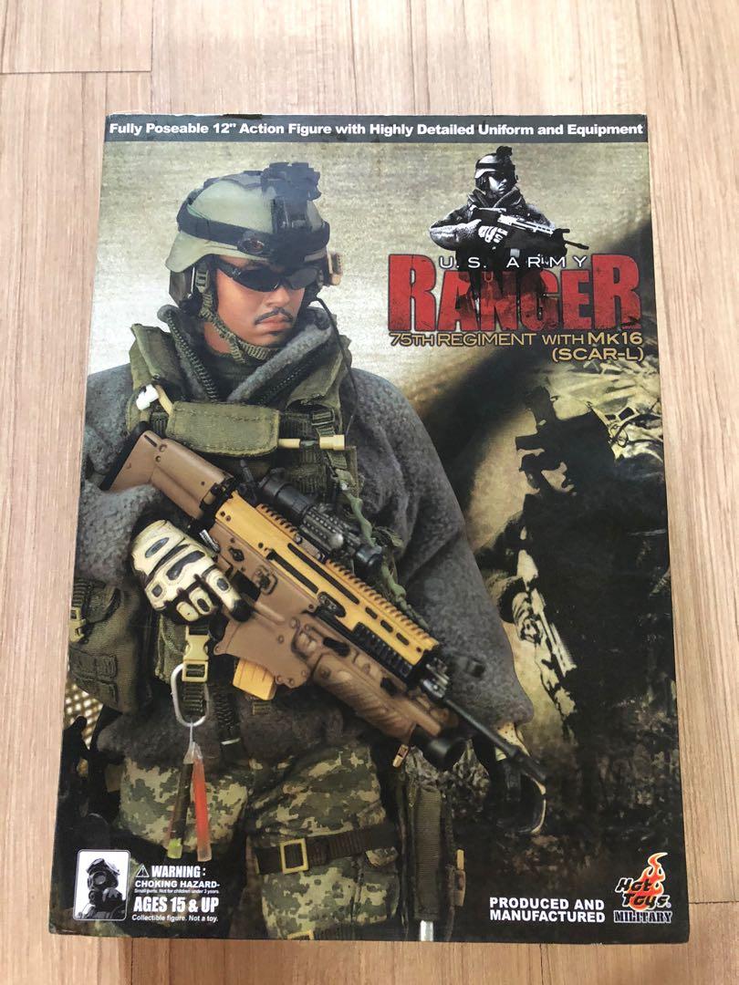 HOT TOYS U S ARMY RANGER 75TH REGIMENT WITH MK16 SCAR L Hobbies Toys Toys Games On
