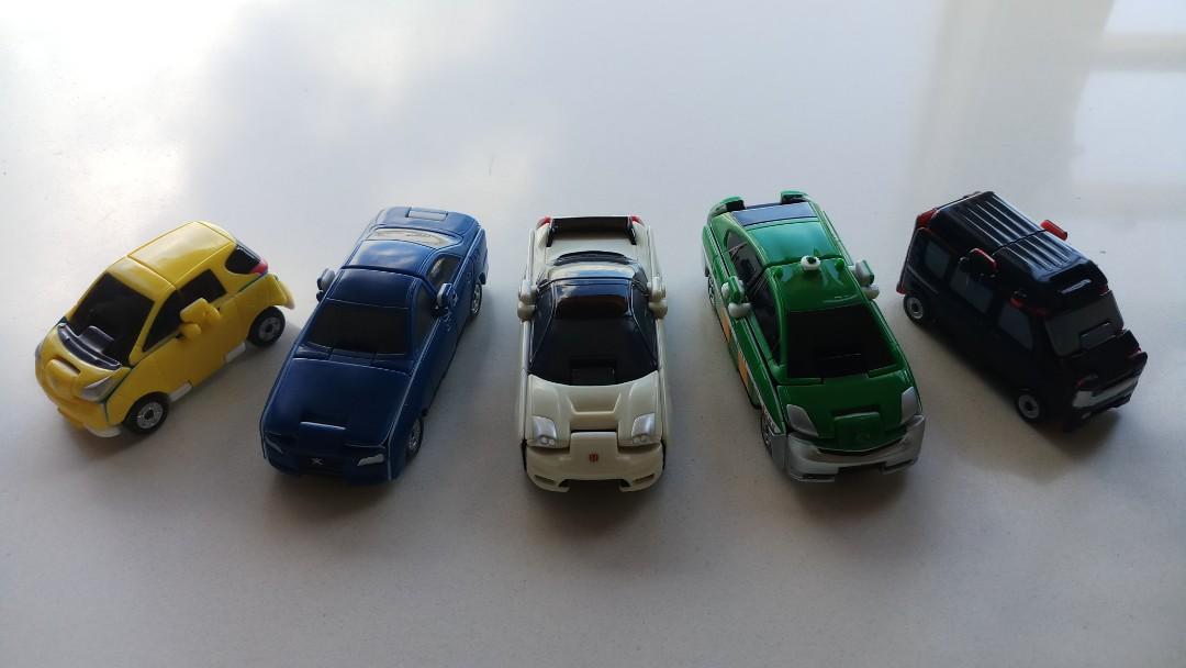 絕版 風火輪賽車 恐龍戰隊 Bandai Voov 雙面變身車 Hot Wheels Power Rangers Beast 野獸系列 金屬車 共 架 興趣及遊戲 玩具 遊戲類