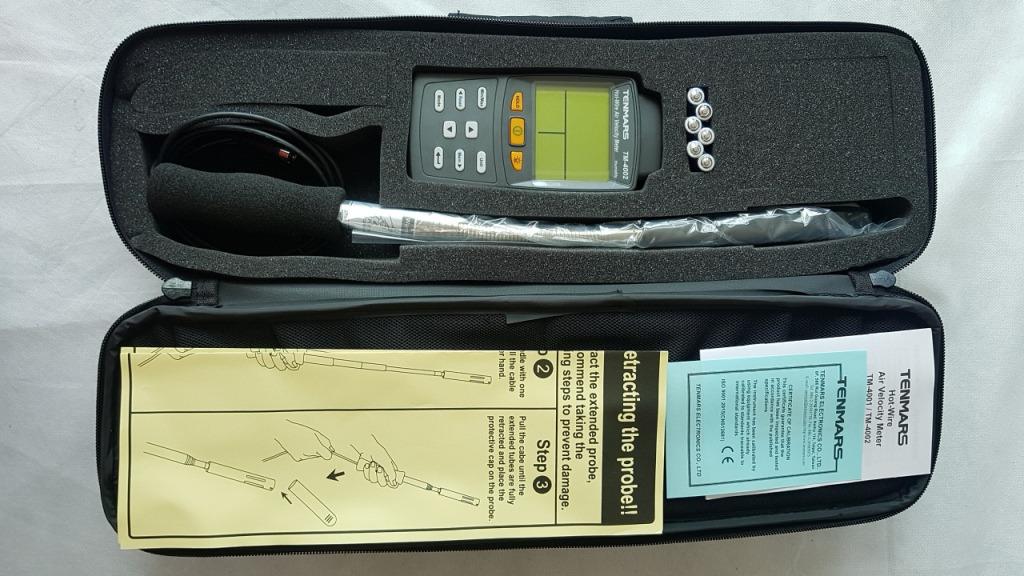 Hot Wire Anemometer Anemometer Air Velocity Meter Airflow Meter Wind Speed Meter Tenmars