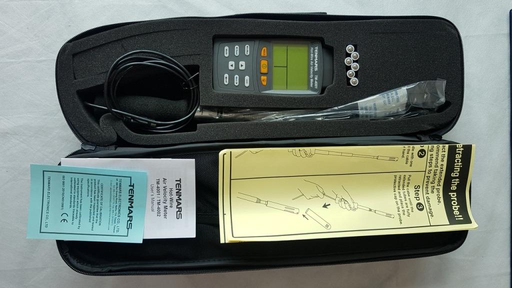 Hot Wire Anemometer Anemometer Air Velocity Meter Airflow Meter Wind Speed Meter Tenmars
