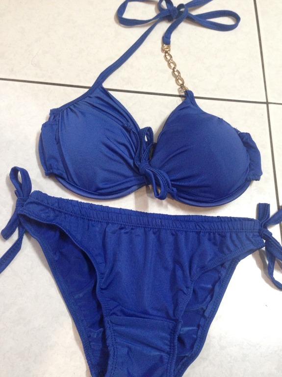 泳衣 比基尼 bikini 修身顯瘦 綁脖美背 分體式泳衣 素色爆乳單綁帶比基尼 三角比基尼 繫繩比基尼 泳衣歐美性感風 她的時尚 泳裝 泳衣在旋轉拍賣