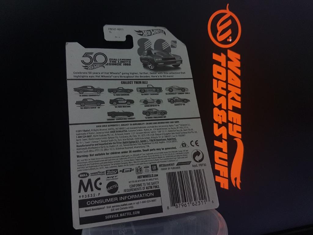 Hot Wheels TH ANNIVERSARY THROWBACK SERIES MONTE CARLO SS Hobbies Toys Collectibles