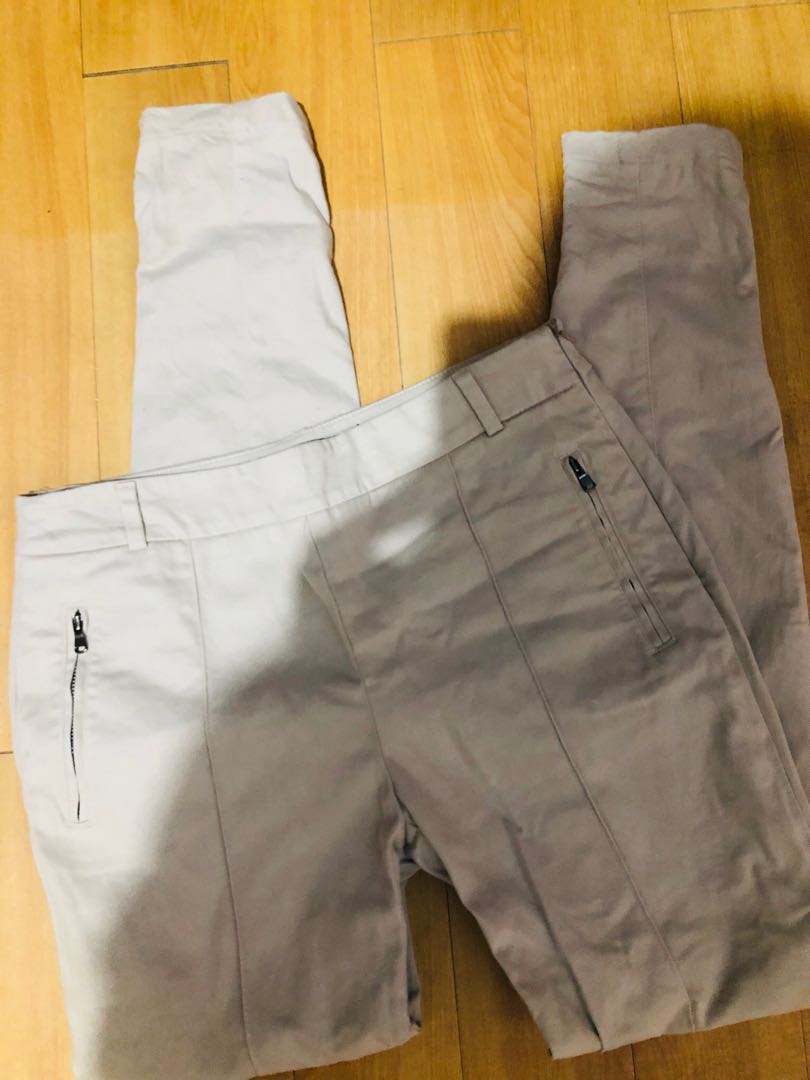 Zara Beige Nude Trouser Women S Fashion Bottoms Other Bottoms On