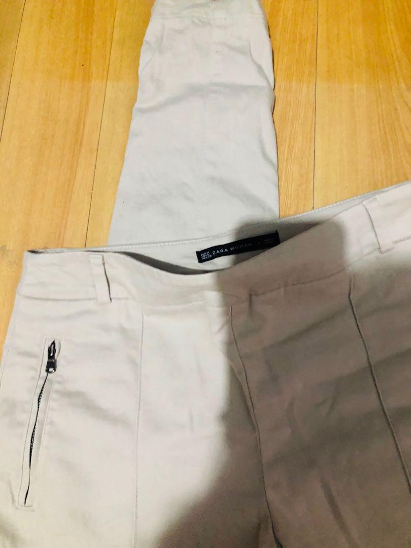 Zara Beige Nude Trouser Women S Fashion Bottoms Other Bottoms On