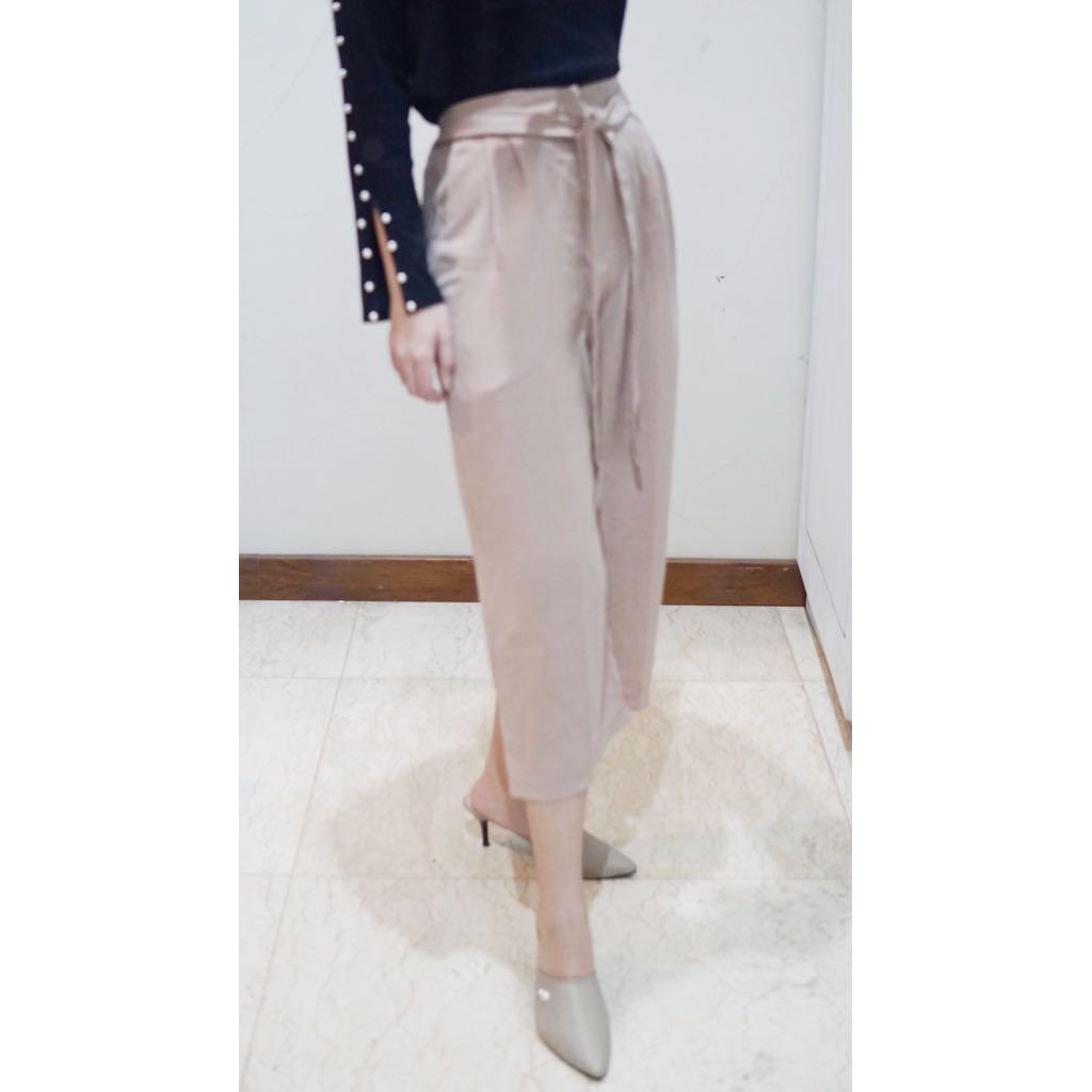 New Eclair Collection Nude Choco Culottes Celana Kulot Nude Fesyen