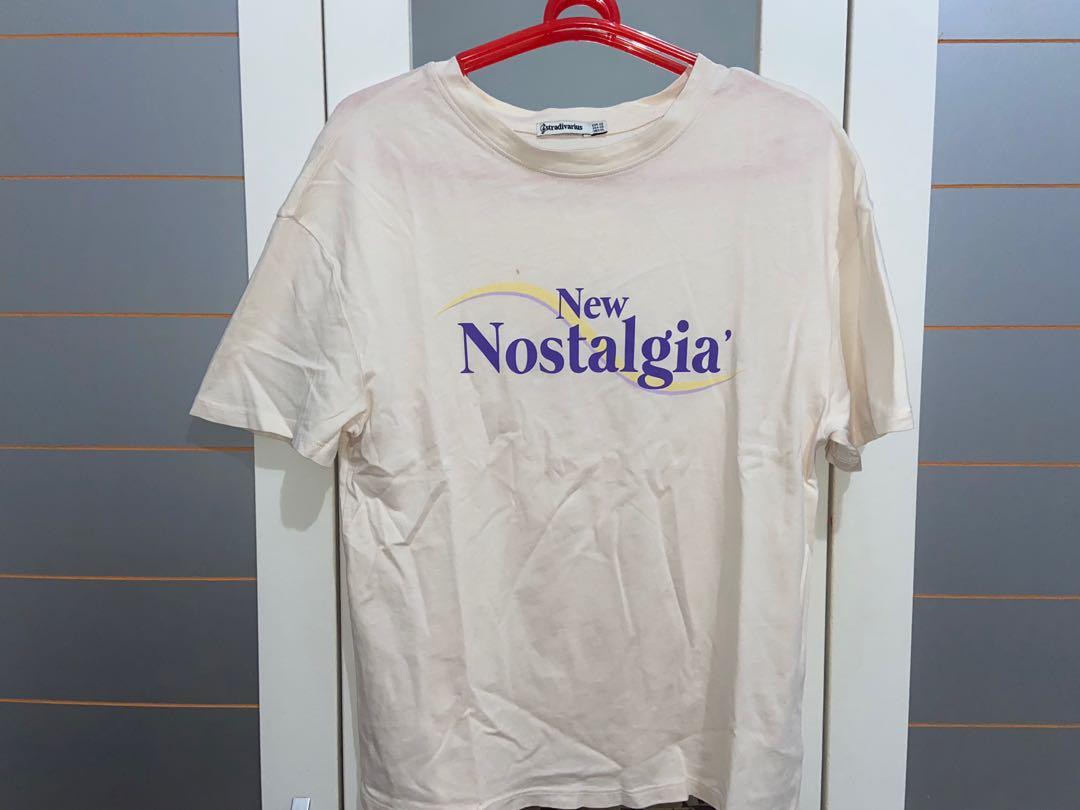 Stradivarius Nude Fesyen Pria Pakaian Atasan Di Carousell