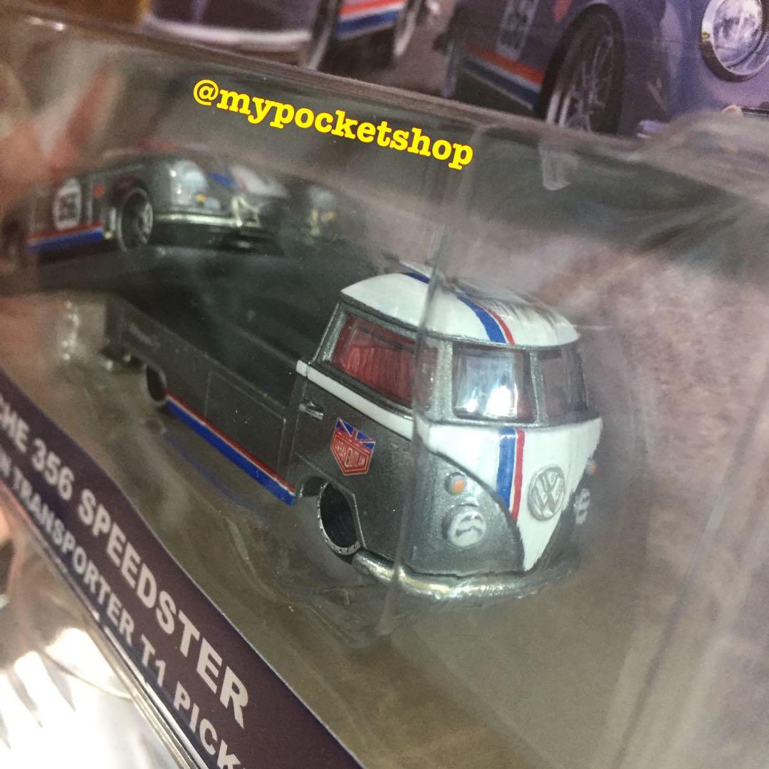 Hot Wheels PORSCHE SPEEDSTER W VOLKSWAGEN TRANSPORTER T PICKUP HAULER Hotwheels Car