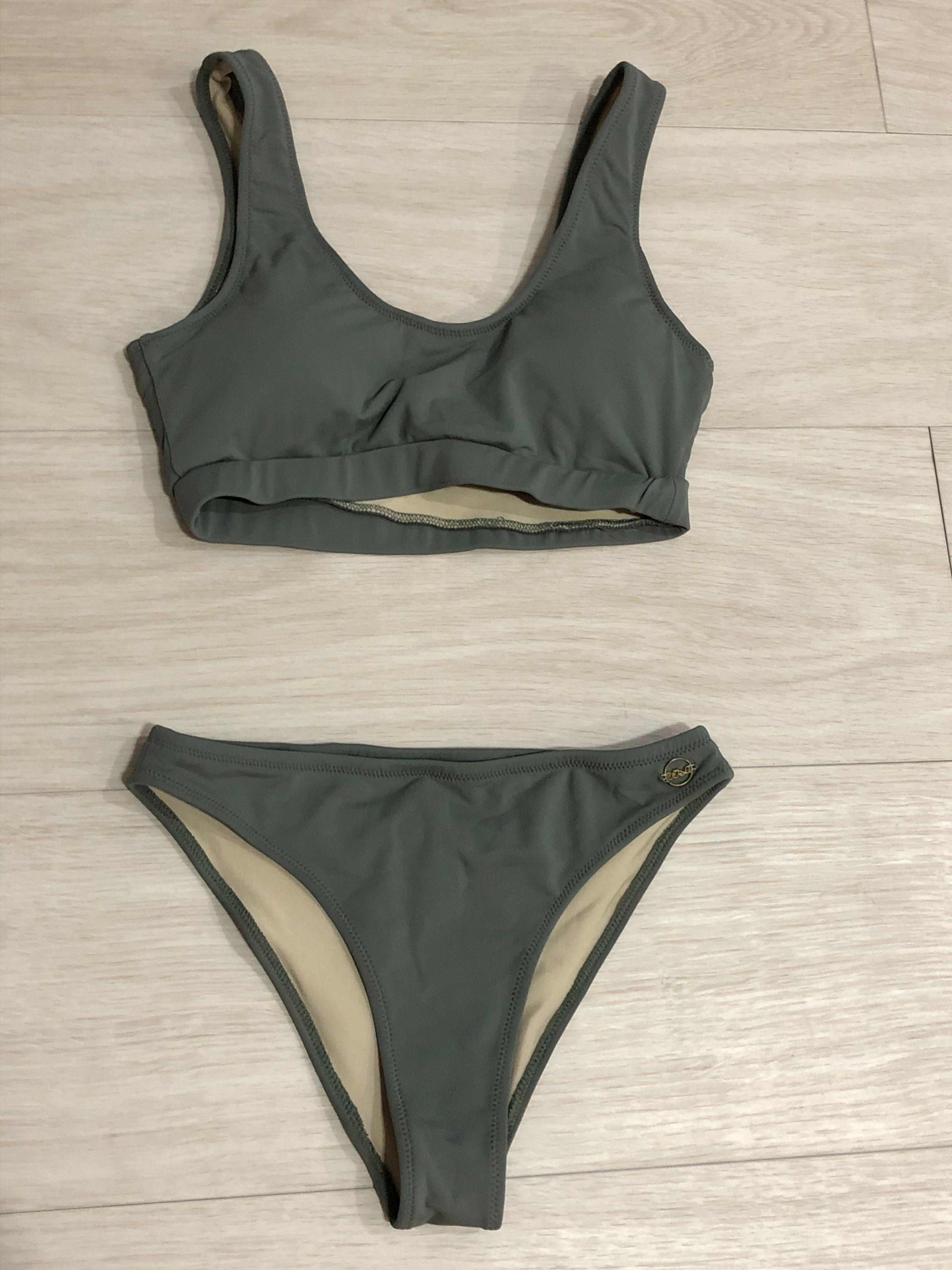 Cesa Gray Tanner Bikini Set Women S Fashion Swimwear Bikinis