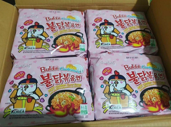 Samyang Buldak Carbonara Hot Chicken Flavor Ramen Per Box Food Drinks Packaged Instant