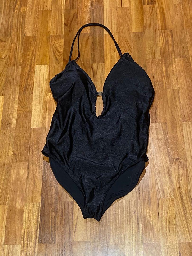 Reiss Amara Laser Cut Swimsuit Scalloped L Bikini Beach One Piece