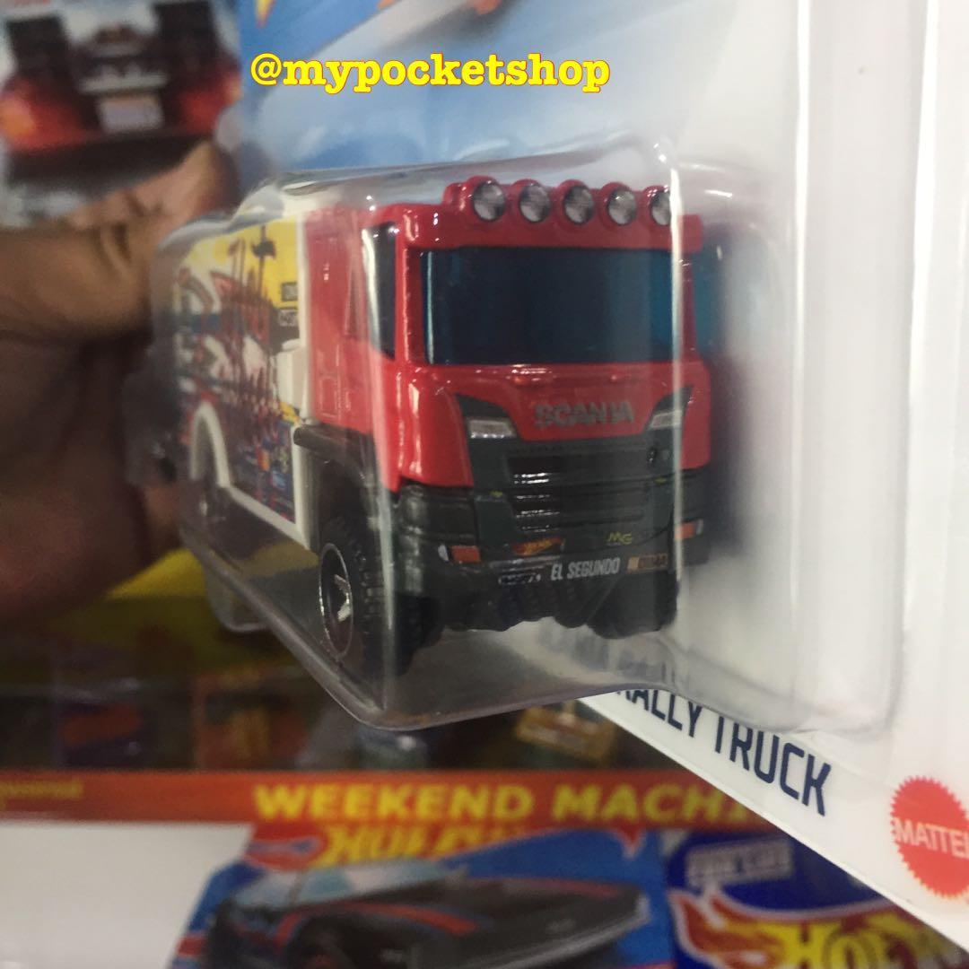 RESERVED Hot Wheels SCANIA RALLY TRUCK 2021 Hotwheels Track Stars Licensed Model Hobbies