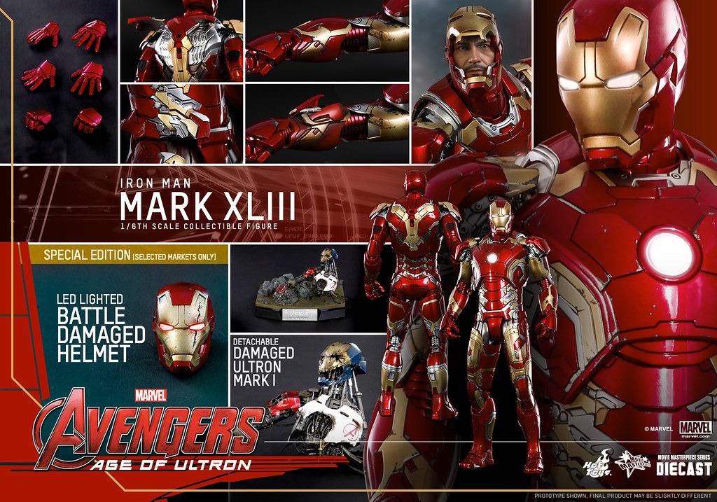 已開封 Hot Toys復仇者聯盟 奧創紀元鐵甲奇俠 IRON MAN MARK 特別版 興趣及遊戲 玩具 遊戲類 Carousell