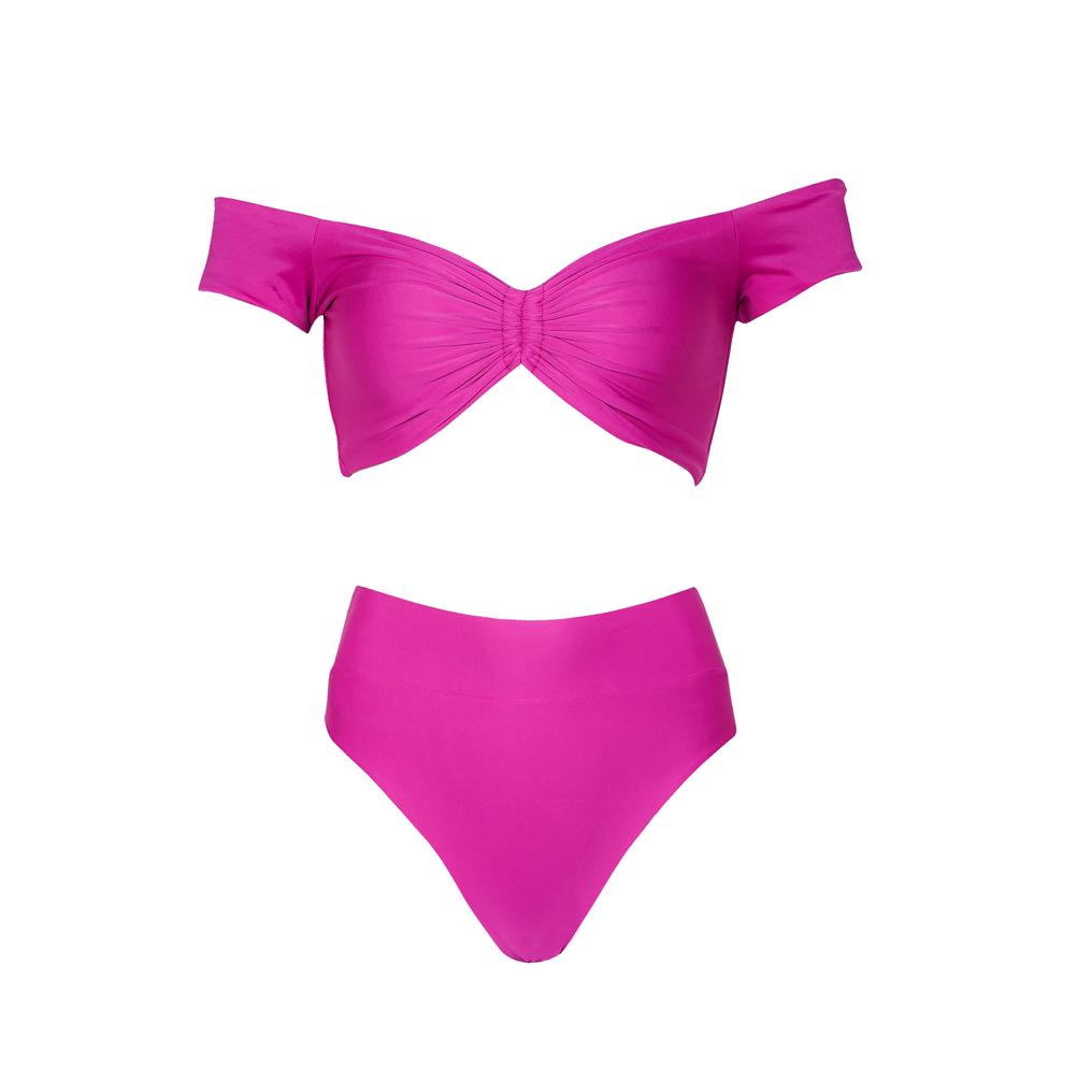 Haikini Mona Liza Off Shoulder Bikini Set Women S Fashion Swimwear Bikinis Swimsuits On