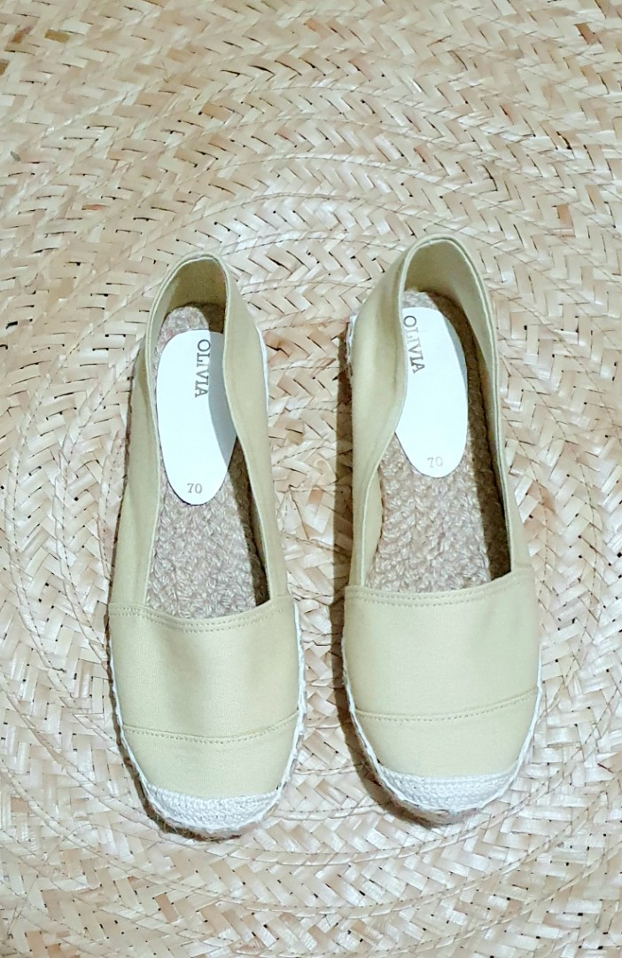 Olivia Manila Nude Espadrilles Women S Fashion Footwear Flats Sandals On Carousell