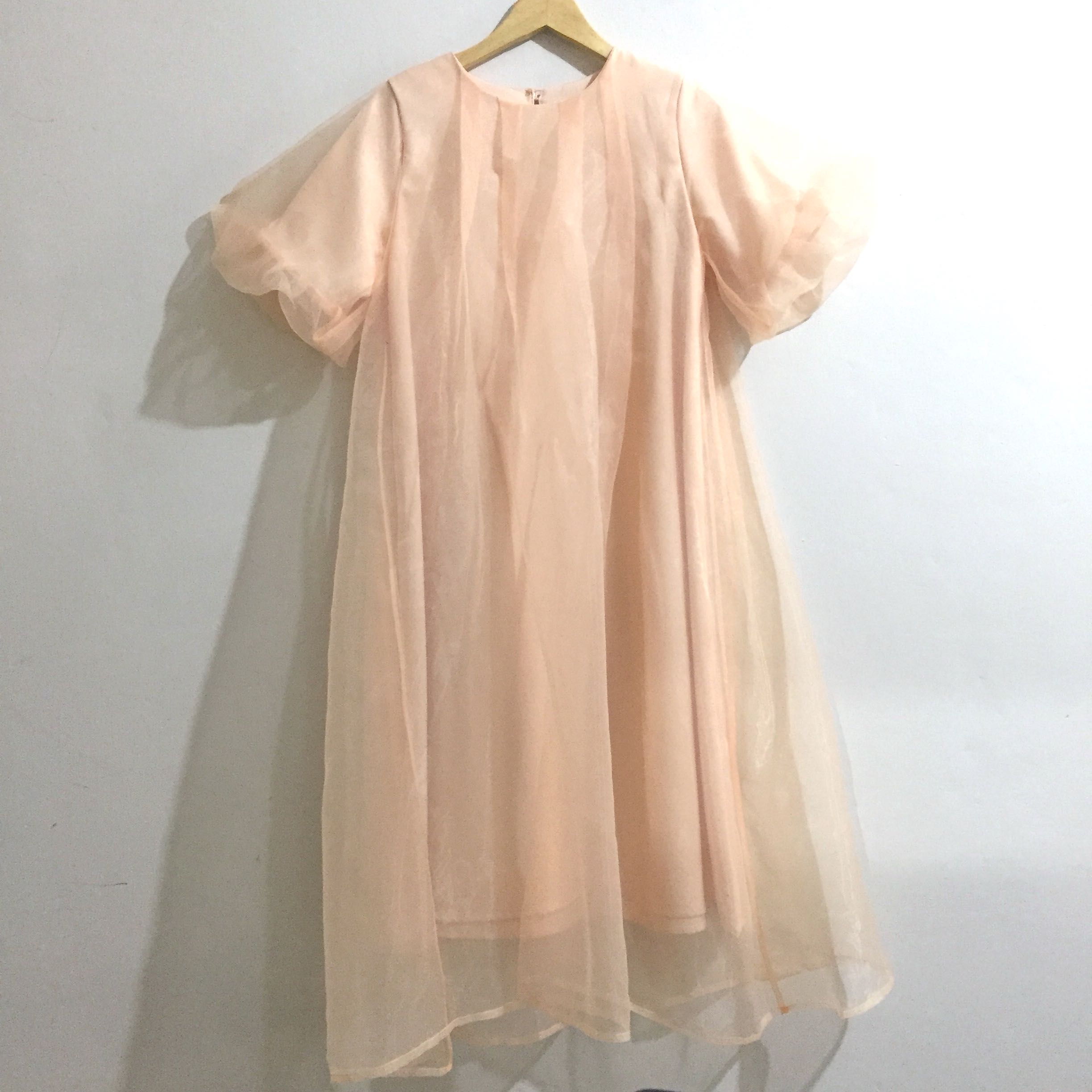 Trend Tracer Nude Organza Dress Not Zara Hnm Calla Popoluca Fesyen
