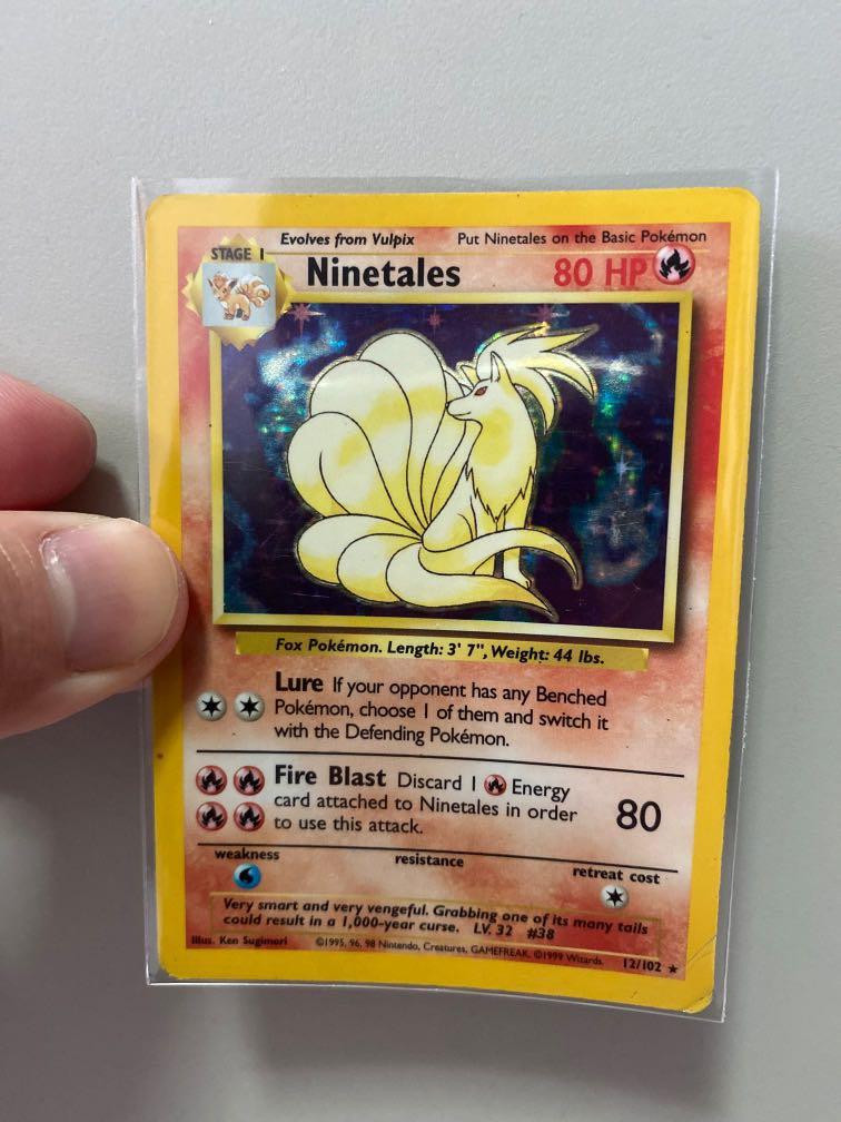 Ninetales Pokemon Card Holofoil Hobbies Toys Toys Games On