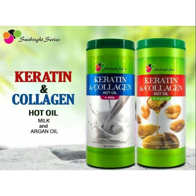 Sale Sunbright Series Keratin Collagen Hot Oil Ml Milk Argan Oil Beauty Personal