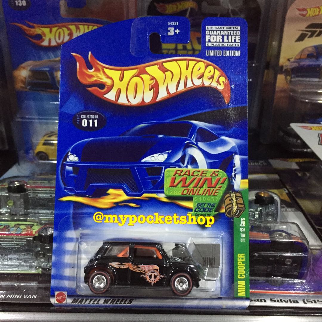 RESERVED Hot Wheels MORRIS MINI COOPER Black TH Hotwheels Treasure Hunt Hobbies