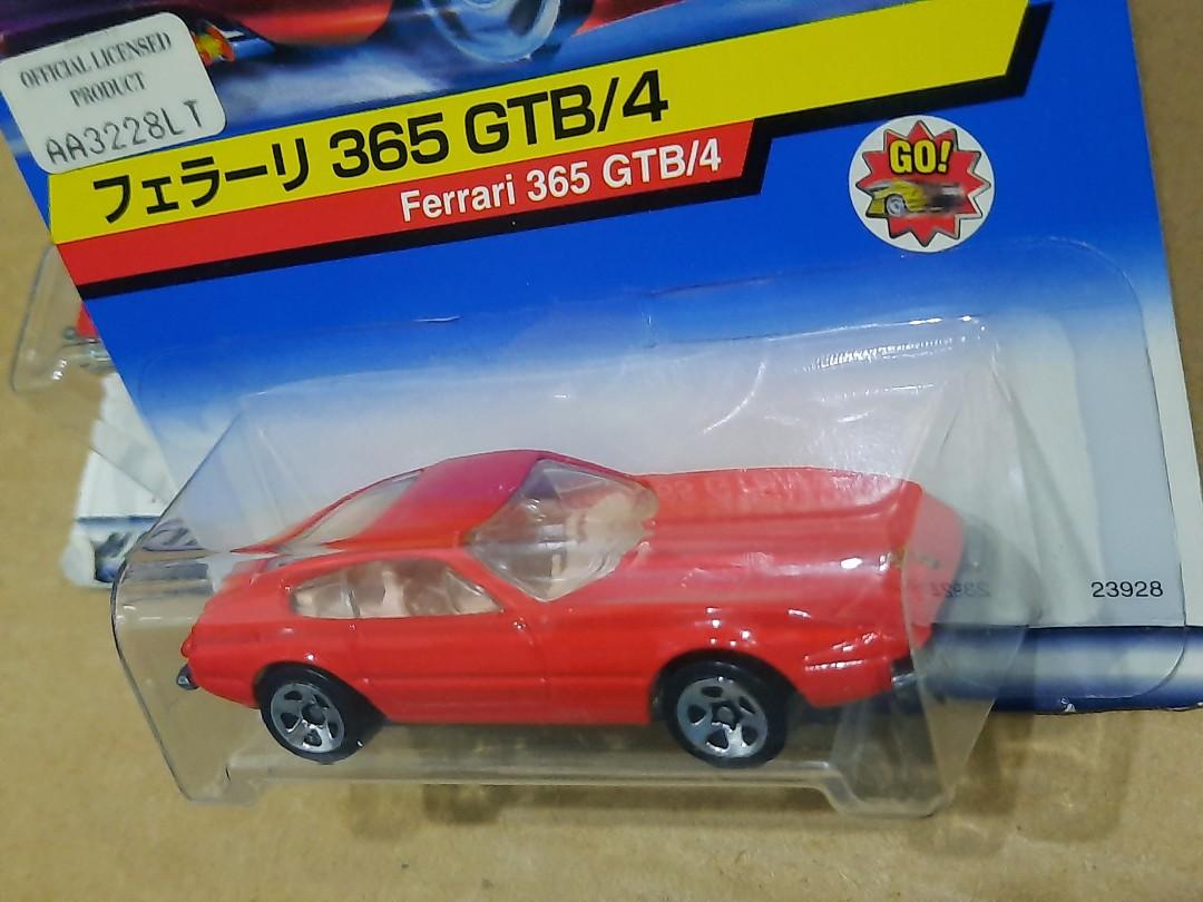 Hot Wheels 日本卡版 法拉利 Ferrari GTB 年首版 First Editions 比例 全新未拆過 金屬車身金屬車底 一個價錢兩架車