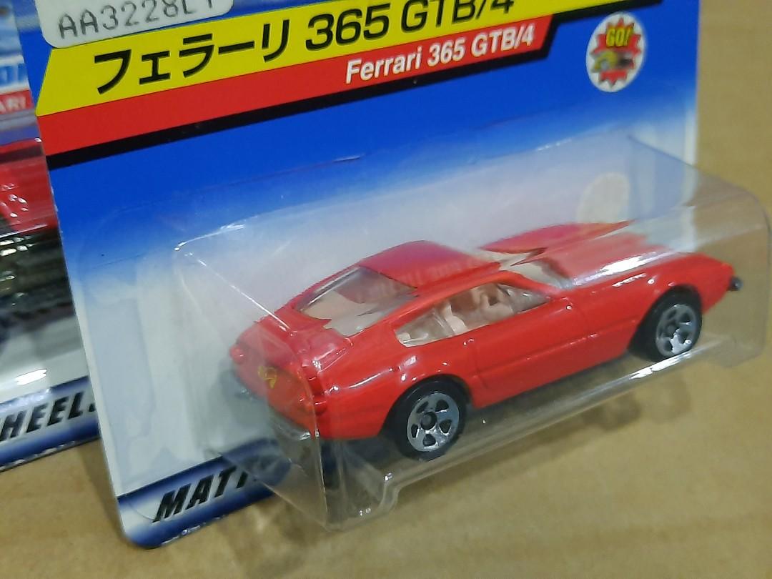 Hot Wheels 日本卡版 法拉利 Ferrari GTB 年首版 First Editions 比例 全新未拆過 金屬車身金屬車底 一個價錢兩架車