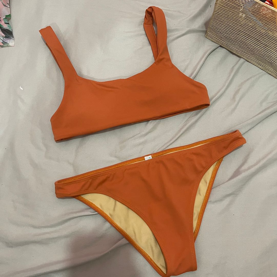 Eighthmermaid Bikini Set Orange Women S Fashion Swimwear Bikinis