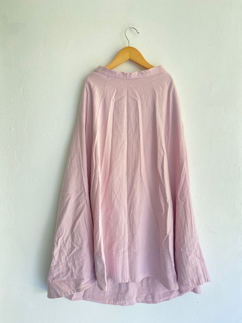 Its Ninette Long Skirt Nude Pink Fesyen Wanita Pakaian Wanita Gaun