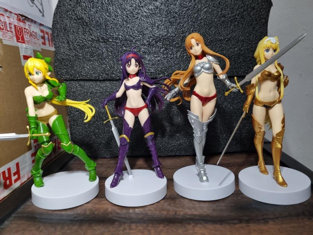 Pre Collection Banpresto EXQ Figure Memory Defrag Bikini Armor Asuna Leafa Yuuki Alice