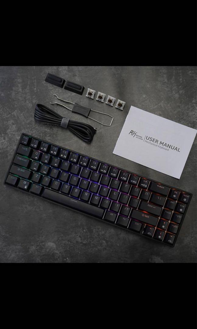 WIRELESS MECHANICAL HOT SWAPPABLE KEYBOARD Computers Tech Parts Accessories Computer