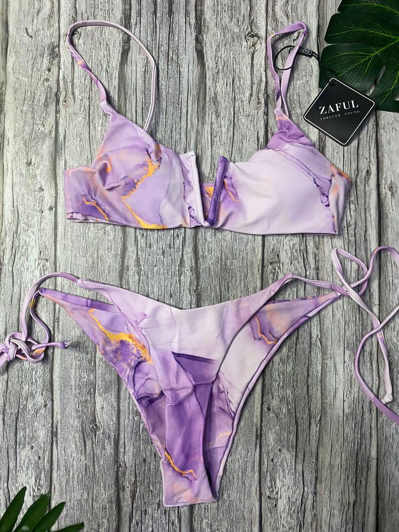 Zaful Tie Dye String Bikini Women S Fashion Swimwear Bikinis