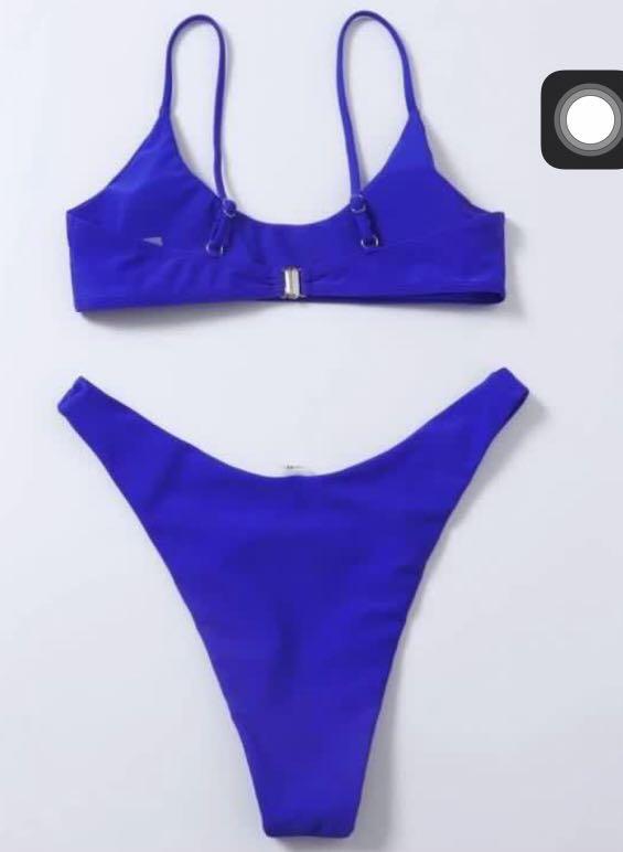 Shein Royal Blue Two Piece Bikini Women S Fashion Swimwear Bikinis