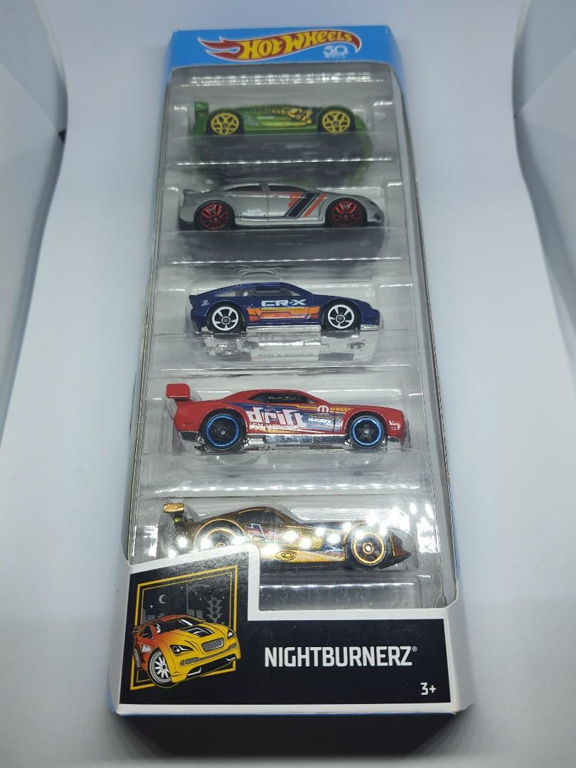 Hot Wheels Nightburnerz 5 Pack Hobbies Toys Toys Games On Carousell