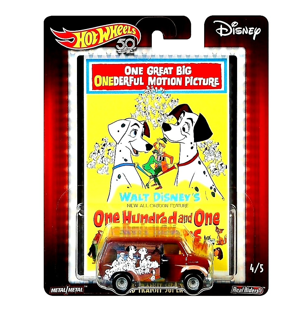 Hot Wheels Th Anniversary Premium Disney Classic Series Dalmatians Ford Transit Supervan