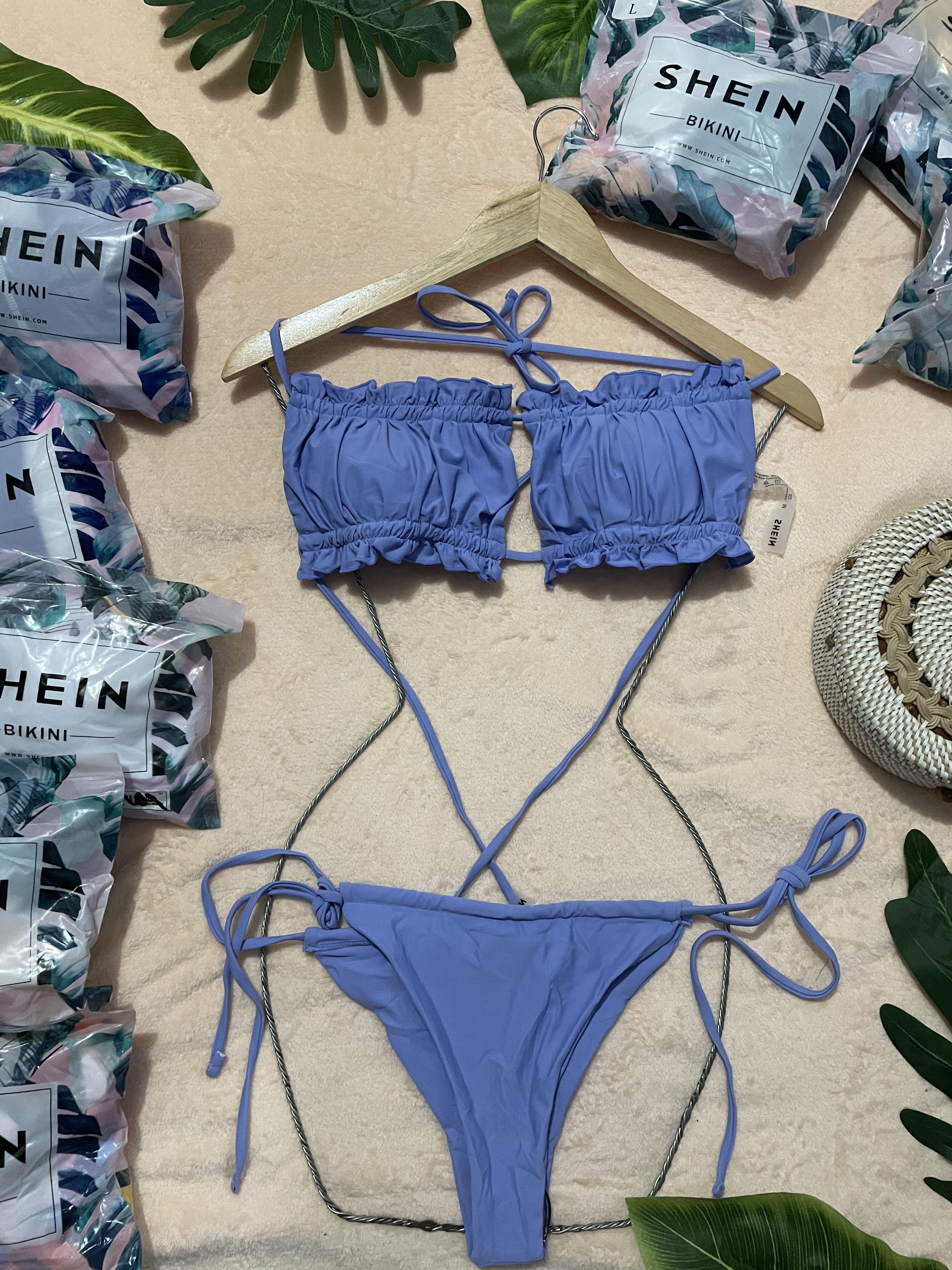 Shein Blue Bikini Women S Fashion Swimwear Bikinis Swimsuits On
