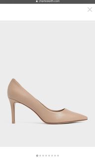 Charles Keith Pointed Toe Stiletto Pumps Heels Nude Women S Fashion