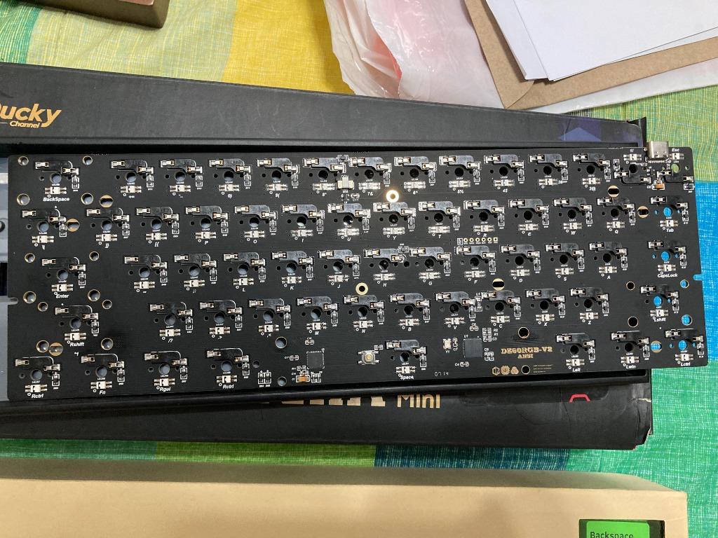 Dz Rgb V Hot Swap Custom Keyboard Pcb With Kbdfans Foam Computers