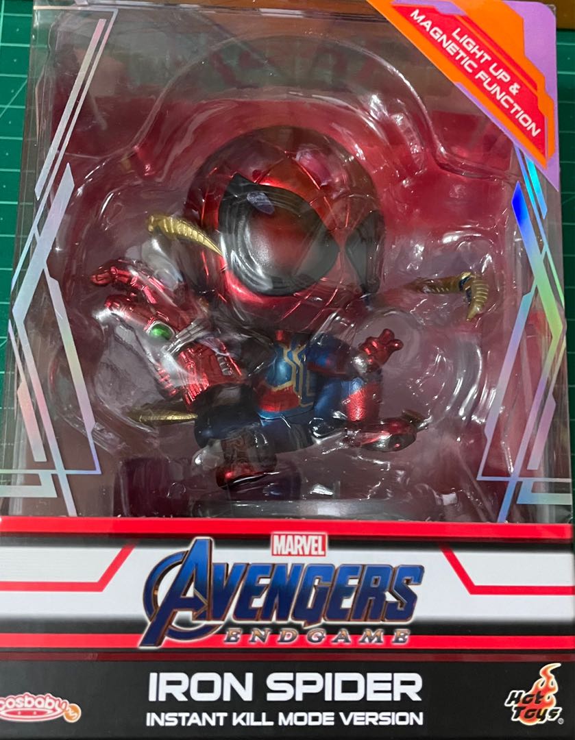 Hot Toys Cosbaby Advengers Iron Spider Instant Kill mode Version 興趣及遊戲 玩具 遊戲類 Carousell