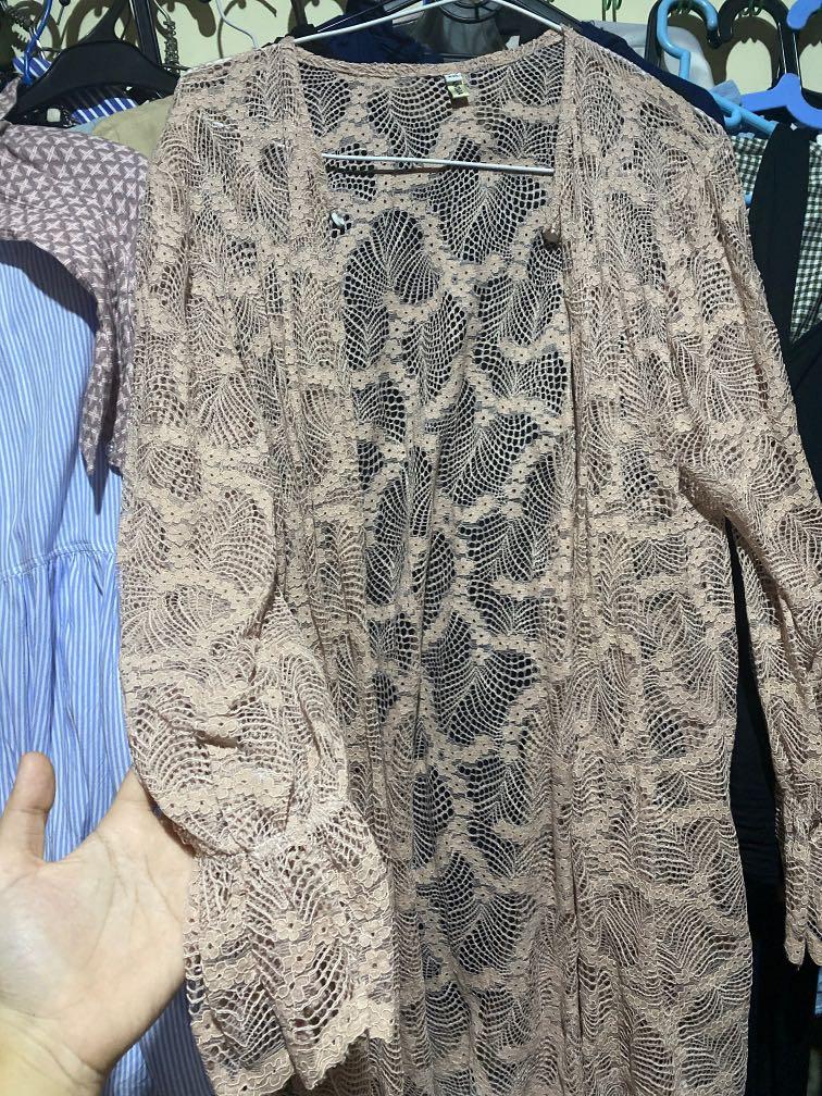 Nude Outer Lace Vanilla Hijab Xxl Fesyen Wanita Pakaian Wanita Baju