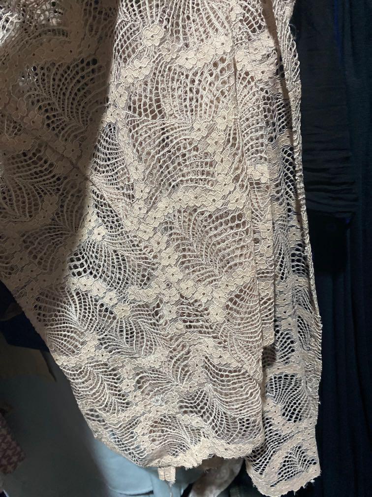 Nude Outer Lace Vanilla Hijab Xxl Fesyen Wanita Pakaian Wanita Baju