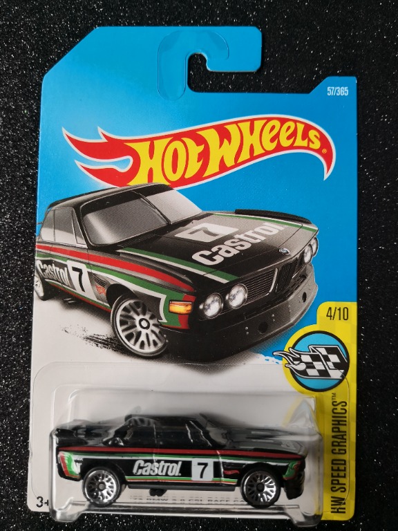 Hot Wheels 73 BMW 3 0 CSL Race Car Black Green Hobbies Toys Toys Games On Carousell
