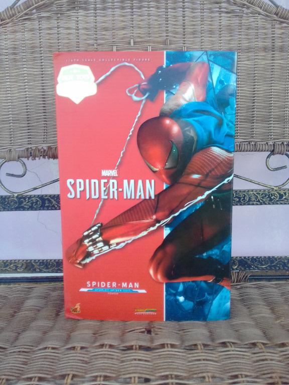 Hot Toys Scarlet Spider Suit Marvel Spider Man Ps Hobbies Toys Toys Games On Carousell