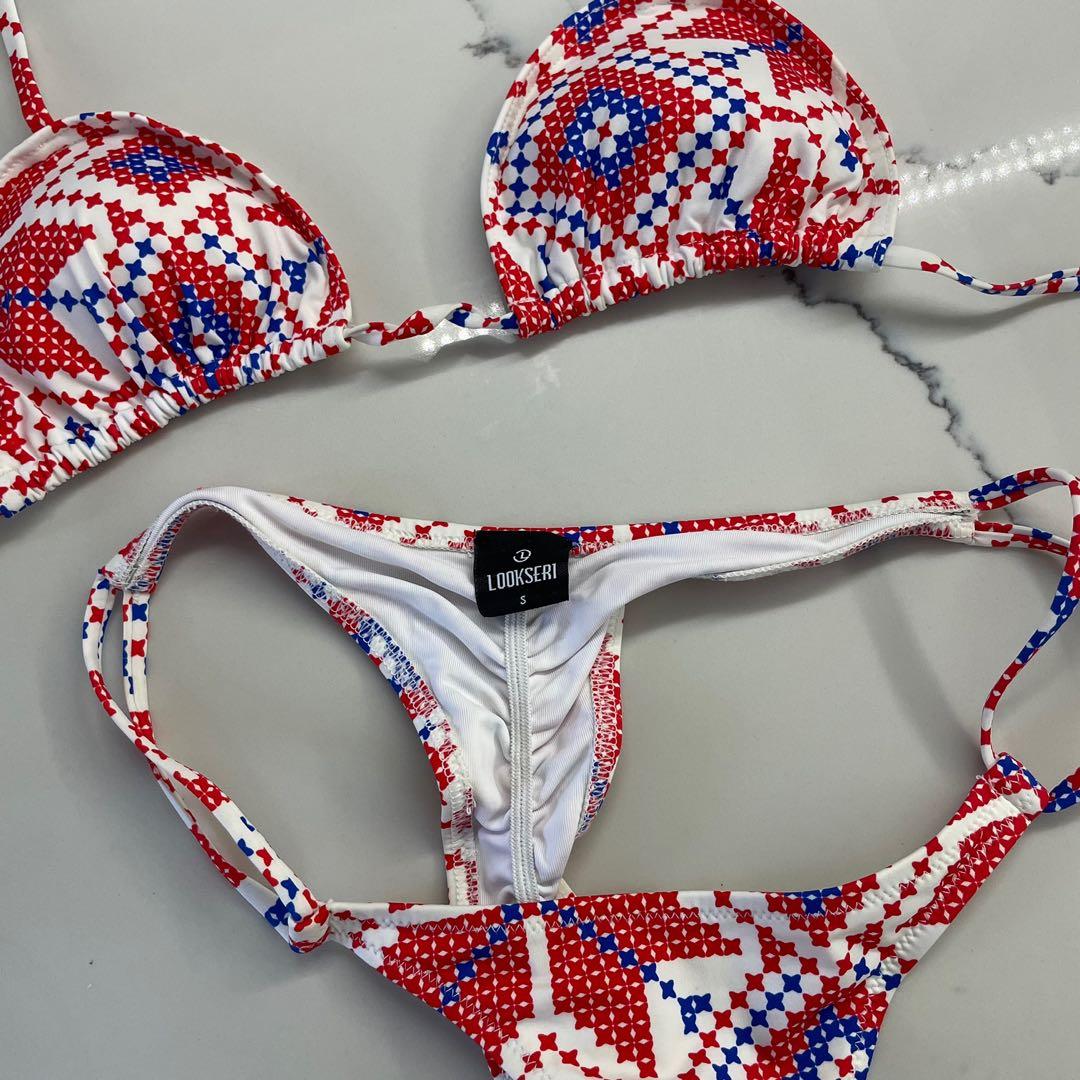 Lookseri Greek Cheeky Thong Bikini Set Women S Fashion Swimwear