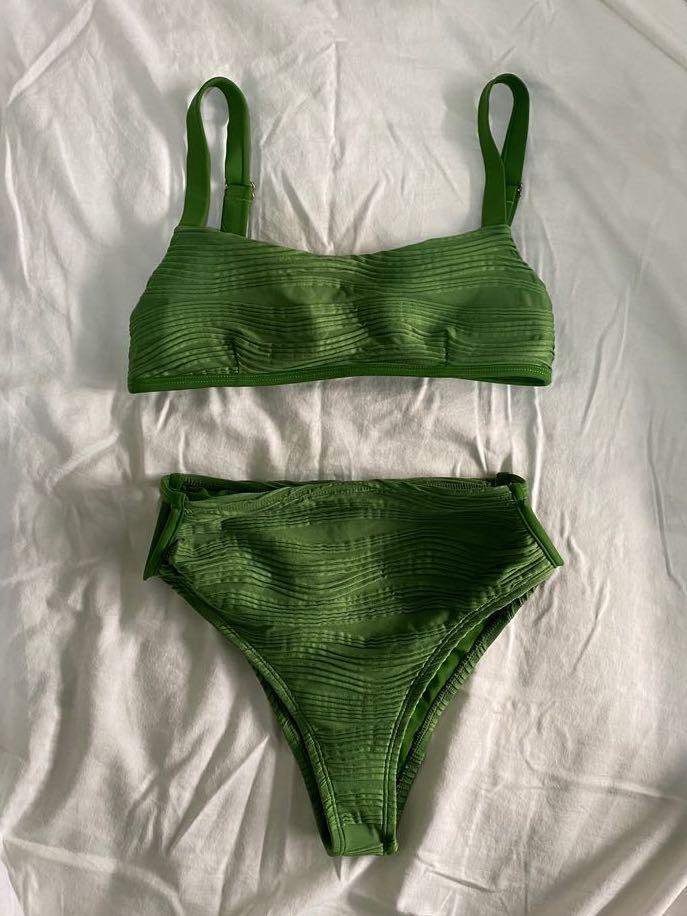 Eighth Mermaid Laura Bikini Set In Evergreen Highwaisted Bottom Top