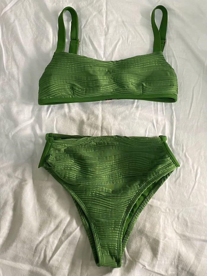 Eighth Mermaid Laura Bikini Set In Evergreen Highwaisted Bottom Top